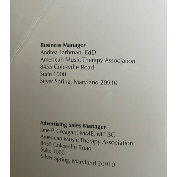 Music Therapy Perspectives Vol 33 Issues 1 & 2  Considering Theory In Practice - Picture 11 of 12